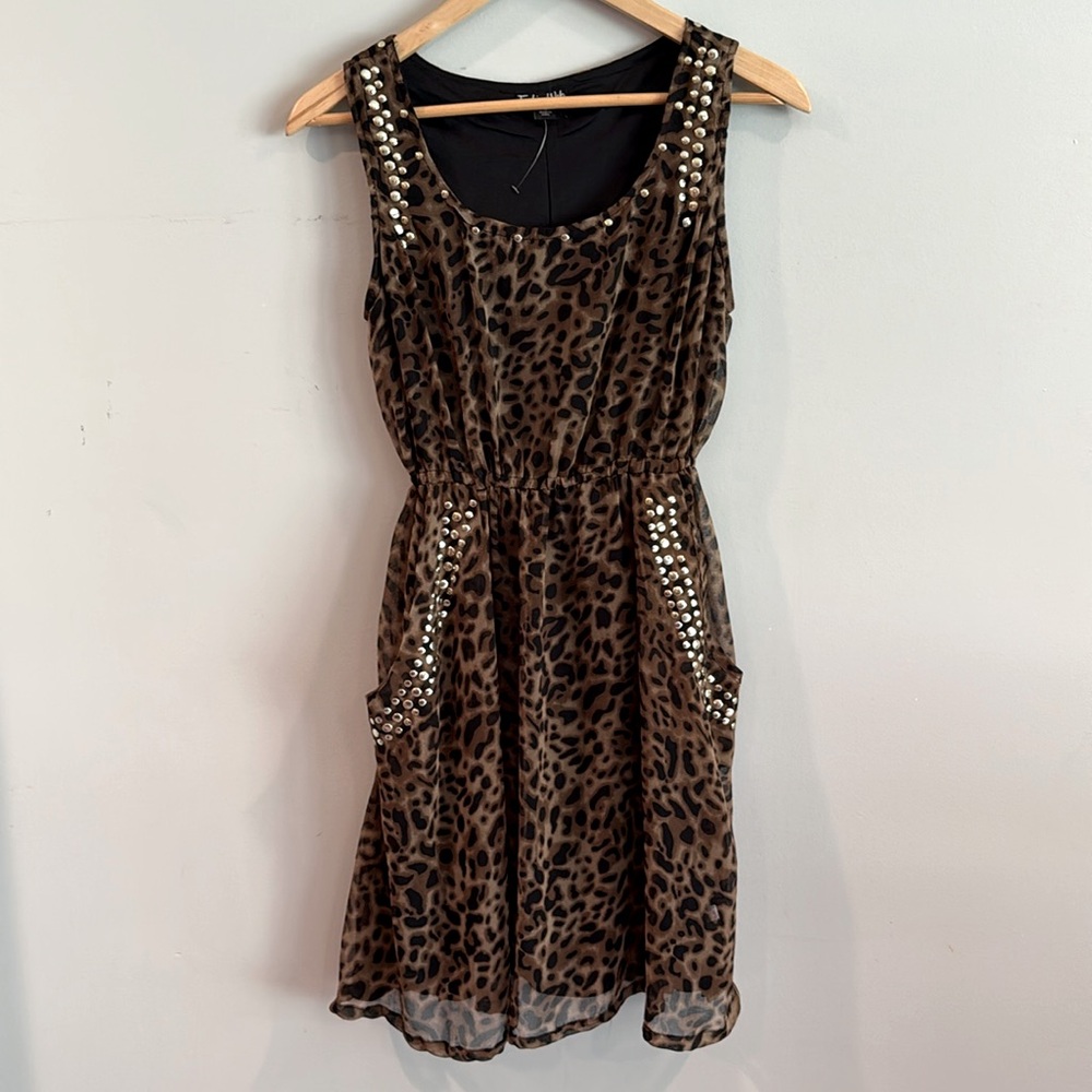 Fashion Web | Leopard Print Sleeveless Mini Sundress